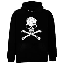 Skull and Cross Bones Hardcore Skull Hoodie Sweatshirt