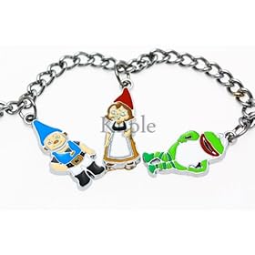  Disney Gnomeo & Juliet Bracelet Complete Set