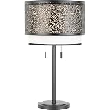 Quoizel UT6126K Utopia Table Lamp, Mystic Black