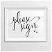 Andaz Press Wedding Party Signs, Formal Black and White, 8.5-inch x 11-inch, Please Sign, 1-Pack
