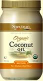 Review Spectrum  / Spectrum Coconut Oil, Organic, Refined, 14 Ounce Tub (Pack of 4)