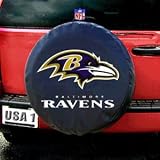 Baltimore Ravens NFL Spare Tire Cover by Fremont Die (Black)