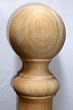 2 inch Unfinished Hardwood Ball Finial 1/pack [CAPITOL CITY LUMBER]