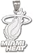 Miami Heat Solid Sterling Silver Logo Giant Pendant