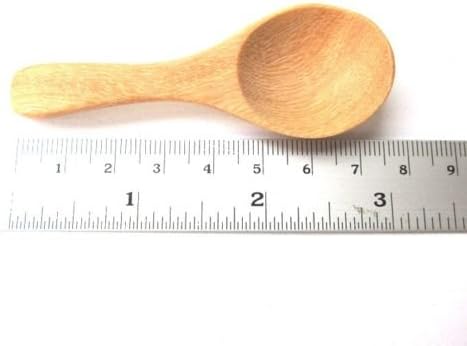 3" Set of 5 Natural Wooden Spoon Cooking Utensil Wood Kitchen Coffee Small Spoons