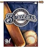 Milwaukee Brewers 27 &acute; x 37 &acute; Vertical Flag / Banner - B000AQMJ30