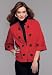 Jessica London Plus Size Crop Zip Front Mandarin Collar Jacket