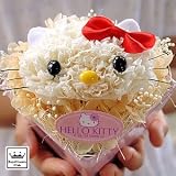 ロイヤルガストロ 【ハローキティ Kitty】生誕35周年記念！キティちゃんのプリザーブドフラワー（陶器ポット／プリザーブドフラワーB）