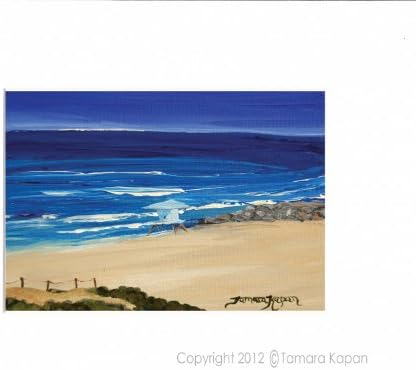 5 x 7 Matted Abstract Art Print by Tamara Kapan titled "Eclipse" - fits an 8 x 10 inch frame