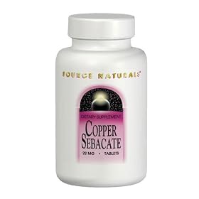 Source Naturals Copper Sebacate 22mg w/3mg elem.