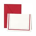 Crane Flame Red Preppy Notes - 3 131/6 x 5 51/6 inches - 10 Notes / 10 Envelopes