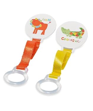 Fun at the Zoo soother holders - 2pk
