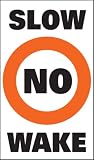 Taylor Made Products Sur-Mark Marker Buoy Label (Slow No Wake)