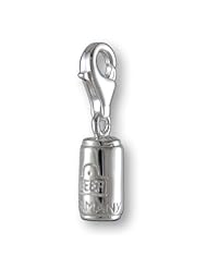 MELINA Charms clip on pendant tin beer sterling silver 925