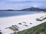 IMAGE OF Walkers on Mheilein Beach of White Shell-Sand, Sound of Scarp, North Harris, Western Isles Premium Photographic Poster Print by Tony Waltham, 30x40