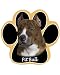 Pit Bull Dog Paw Mouse Pad
