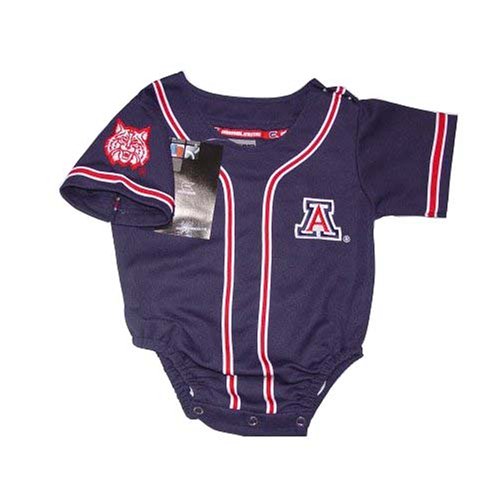 Buy Arizona Wildcats- University NCAA Baseball Infant baby Onesie Jersey 12-18 months by Colosseum