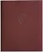 Burgundy Embossed Fleur-de-Lis Leather Brag Book