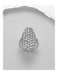 CZ Ring In 92.5 Sterling Silver