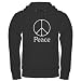 Emphatic Peace Sign Hoodie (dark)