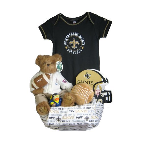 New Orleans Saints Baby Gift Basket TOUCHDOWN Atso Halvarias