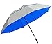 Suntek 68â€ Reflective UV Protection Windcheater Umbrella with Vented Double Canopy (Silver/Blue)