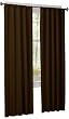 Maytex Micro Fiber Window 2-Pack Panels, 84 inches, Chocolate