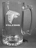 NFL Atlanta Falcons Laser Etched 27oz Glass Beer Mug