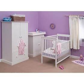 Saplings City Collection Nursery Furniture Set 7 White