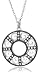 Sterling Silver Cubic Zirconia Open Circle Pendant, 18