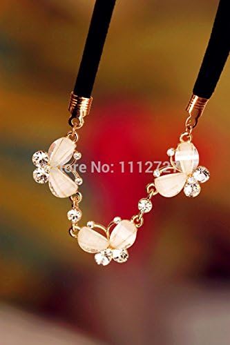 Pretty Birdy Aesthetic Crystal Butterfly Rhinestone Necklace Temperament Short Sweater Chain Female Clavicle Chain Decorative Accessories