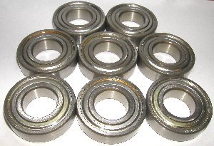 8 Bearing 6205ZZ 25x52x15 Shielded Ball Bearings