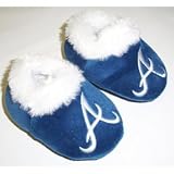 Atlanta Braves MLB Baby Bootie Slippers - 3-6 Months