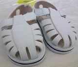 Baby Girl White Light Weight Summer Sandles, Size 4, Fits Baby 9-12 Months