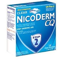 Nicoderm CQ Step 2 Clear Stop Smoking Patch, 14 mg Smart Control Release, 2 w...