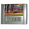Digital Tisch - Zimmer Thermometer mit Analog Bilderrahmen , Uhr , Wecker