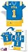 Set of 96 UCLA Bruins Football JerseyNaps® Party Napkins NCAA College Athletics