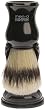 Barbiere Shaving Brush and Stand: Black