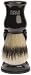Barbiere Shaving Brush and Stand: Black
