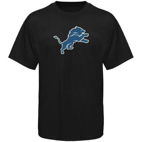 Reebok Detroit Lions Black Logo Premier T-shirt (X-Large)