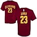 adidas Lebron James Cleveland Cavaliers Garnet Youth Name and Number Jersey T-Shirt