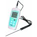 Reed C-370 RTD Digital Thermometer with Platinum Resistor Probe, -100 to 500 Degrees C, -148 to 572 Degrees F, Accuracy of + or - 0.1% of Reading Plus 0.4 Degrees C