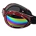 QUMY Dog Sunglasses Dog Goggles for Medium Large Breed Dogs, Wind Dust Fog Protection Eye Wear Pet Glasses with Adjustable Strap for Motorcycle Car Driving Bike Riding Hiking Swimming Over 15lbs Red