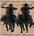 COWBOY rodeo lasso WALL PAPER BORDER brown tan decor