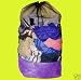 Laundry Mesh Bag With Purple Bottom 11.7" X 11.7" X 28.2" H THREE BAGS