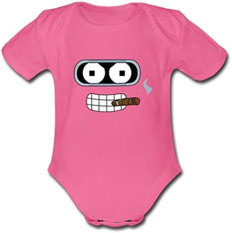 NuWaWa Funny Futurama Smoking Short Sleeve Baby Onesies for Boy &amp; Girl Infants