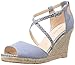 Nine West Women's Naci Canvas Wedge Pump