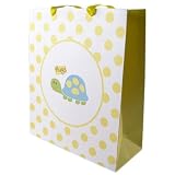 Luvable Friends Ribbon Handle Gift Bag, Yellow