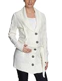 NAME IT Damen Umstandsmode Pullover/ Strickjacke 13070279, Gr. 38, Weiß (SNOW WHITE)