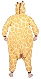 Kigs Adult Giraffe Costume - Kigurumi Onesie Pyjamas; One Size